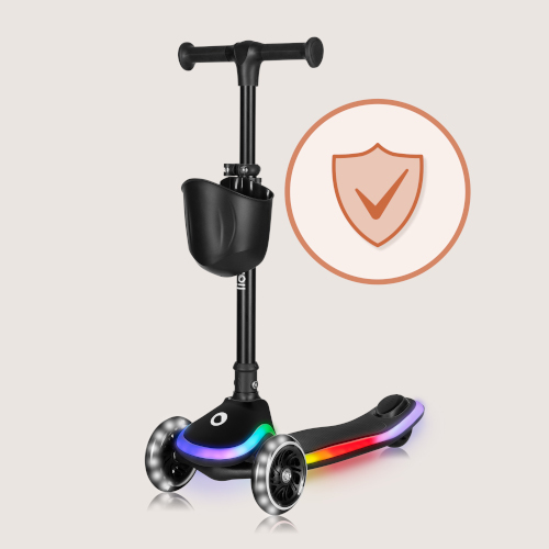 Beleuchtete Räder beim Balance-Scooter